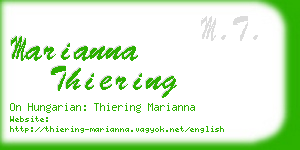marianna thiering business card